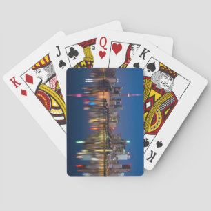 Beautiful Toronto Canada Evening Skyline Playing Cards