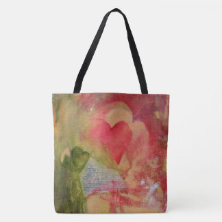 Beautiful Tote with hearts.. Great for Valentine's