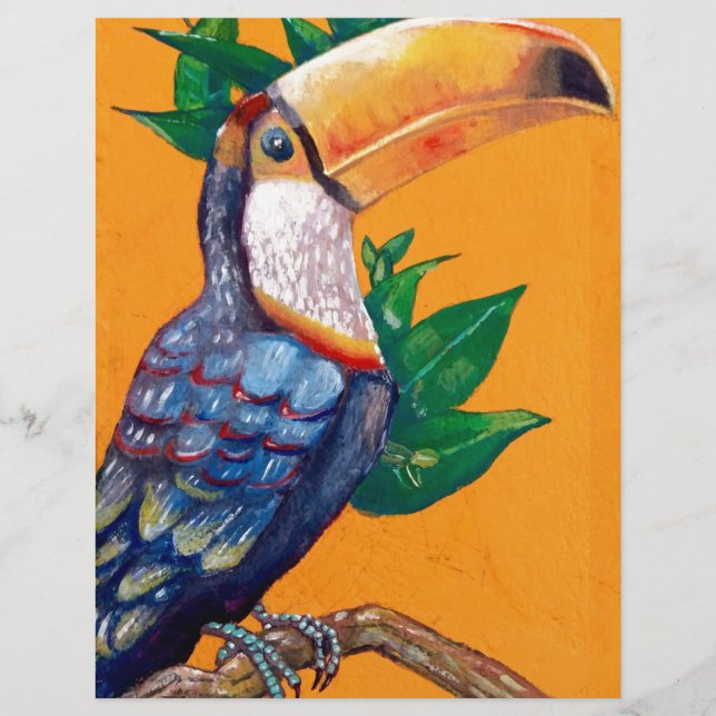 Beautiful Toucan Bird Painting (Front)