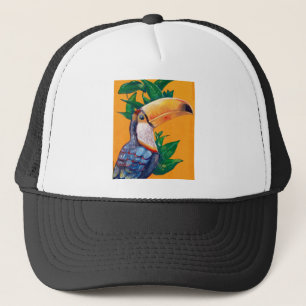 Beautiful Toucan Bird Painting Trucker Hat
