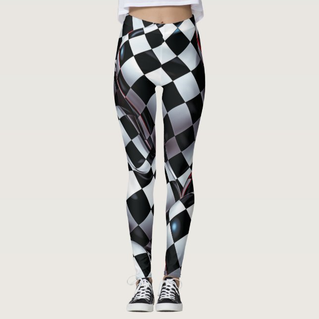 Beautiful Traditional Abstract Art Leggings (Front)