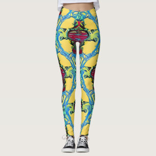 Beautiful Traditional Abstract Art Leggings