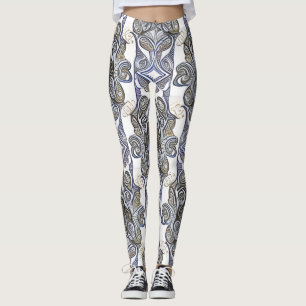 Beautiful Traditional Abstract Art Leggings