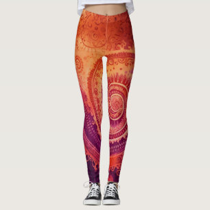 Beautiful Traditional Abstract Art Leggings