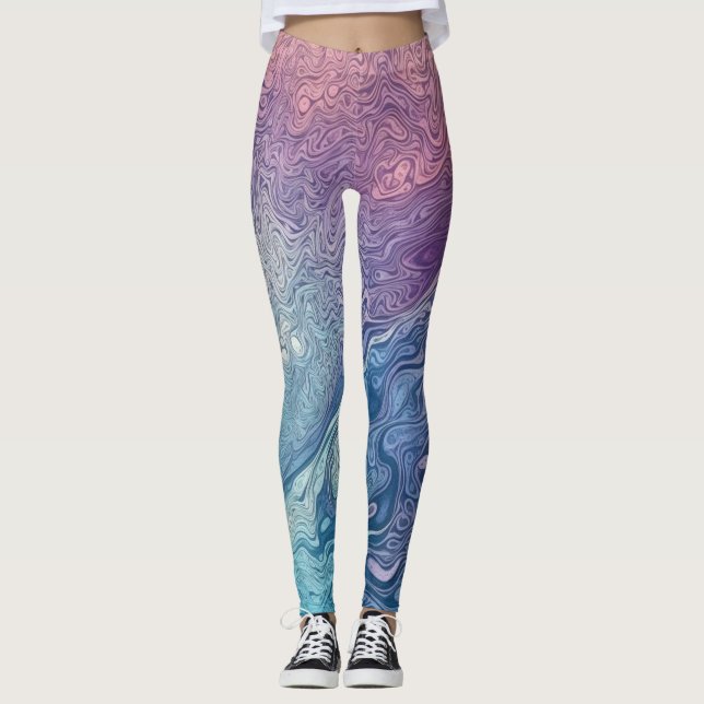 Beautiful Traditional abstract Leggings (Front)