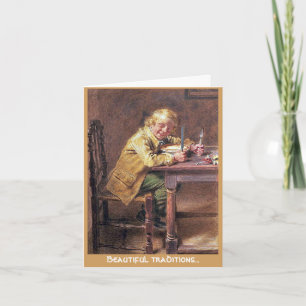 Beautiful traditions Christmas Pie greeting card