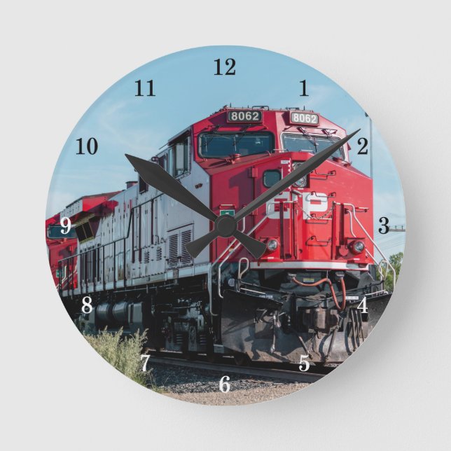 Beautiful Train Wall Clock (Front)