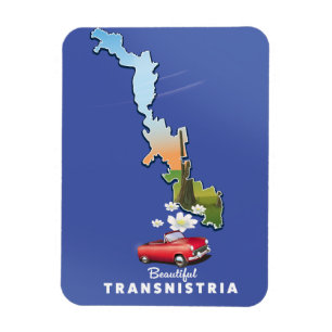 Beautiful Transnistria map Magnet