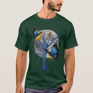 Beautiful Tree Enchanted Butterflies T-Shirt