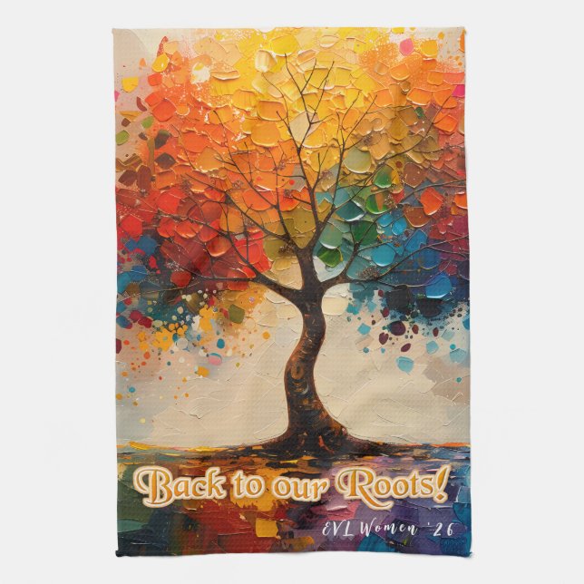 Beautiful Tree of Life Kitchen Towels (Vertical)