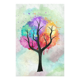 Beautiful Tree of Life Painting Colorful Design Photo Print