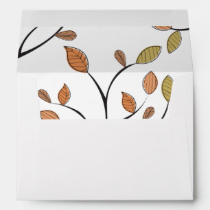Beautiful Tree with Falling Leaves Envelope