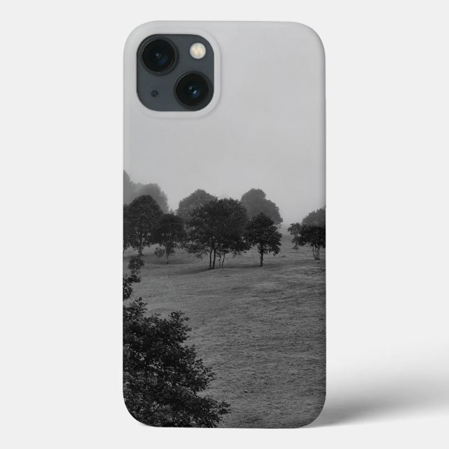 Beautiful trees and nature in fog Case-Mate iPhone case (Back)