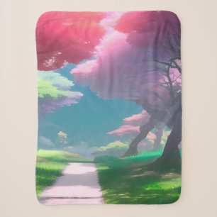 Beautiful Trees  Sherpa Blanket