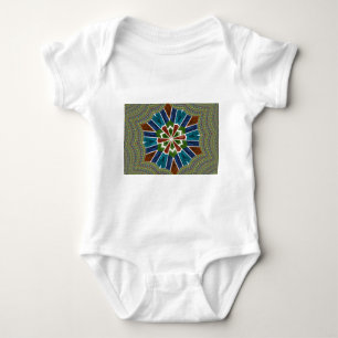 Beautiful Trendy Asian Textile Design Art Print Baby Bodysuit