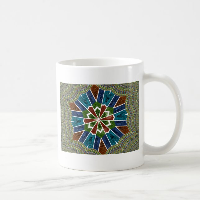 Beautiful Trendy Asian Textile Design Art Print Coffee Mug (Right)