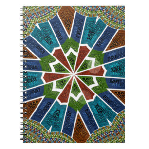 Beautiful Trendy Asian Textile Design Art Print Notebook