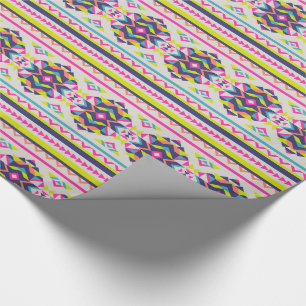 Beautiful Trendy Aztec Inspired Pattern Wrapping Paper