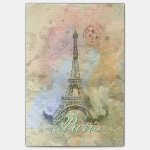 Beautiful trendy girly vintage Eiffel Tower France Post-it Notes