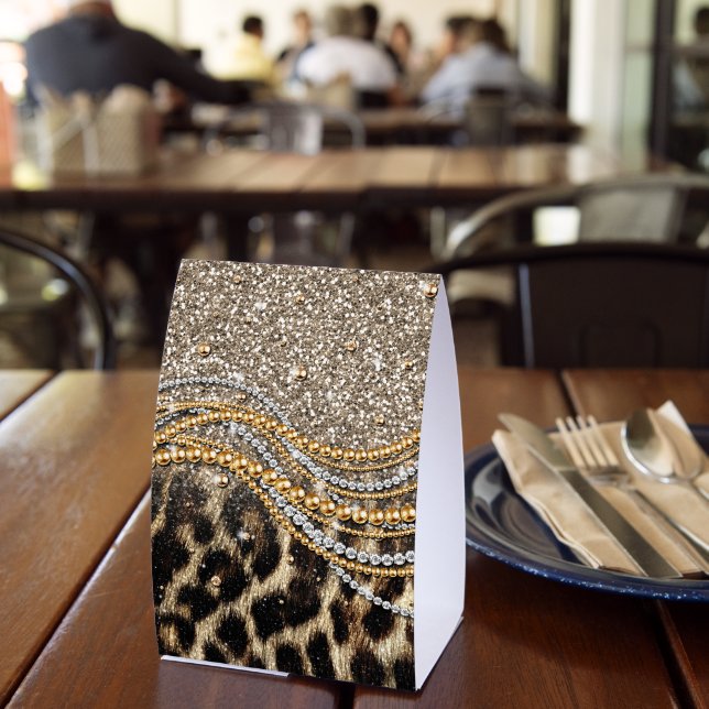 Beautiful Trendy Leopard Faux Animal Print (Insitu(Restaurant))