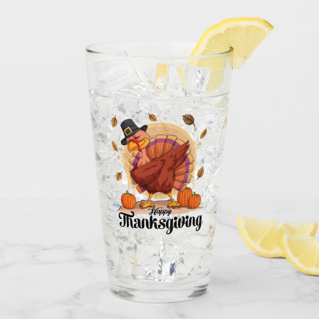 Beautiful Trendy Thanksgiving Autumn Collection Glass (Back Ice)