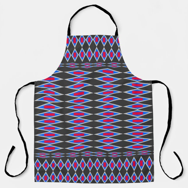 beautiful tribal fabric pattern, fabric pattern ba apron (Front)