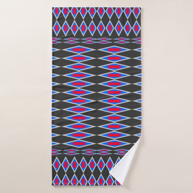 beautiful tribal fabric pattern, fabric pattern ba bath towel (Bath Towel)