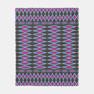 beautiful tribal fabric pattern, fabric pattern ba fleece blanket