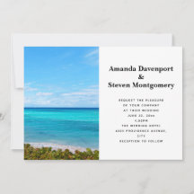 Beautiful Tropical Beach Scenic Photo Wedding