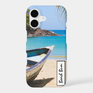 Beautiful Tropical Beach with a Rowboat