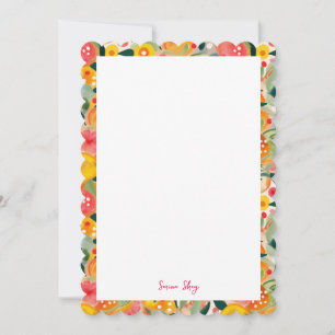 Beautiful Tropical Citrus Botanical Pattern  Invitation