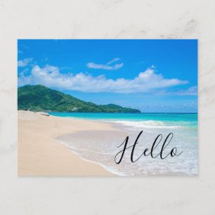 Beautiful Tropical Destination Scenic Beach Postcard