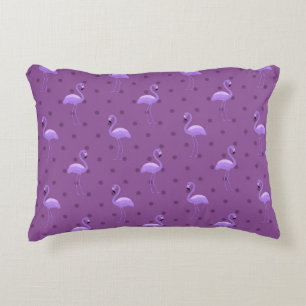 Beautiful Tropical Flamingo Dotted Artwork Pattern Decorative Cushion