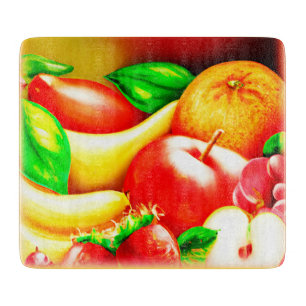 Beautiful Tropical Fruits Painting. Buy Now Cutting Board