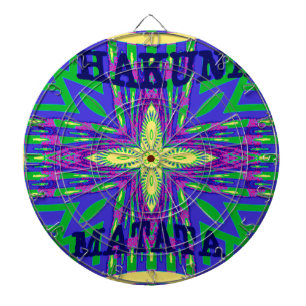 Beautiful Tropical Hakuna Matata Kanga Artwork. Dartboard