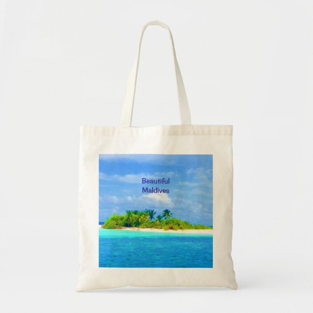 Beautiful Tropical Island in the Maldives Tote Bag (Front)