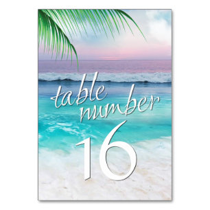 BEAUTIFUL TROPICAL OCEAN SUNRISE Table Card
