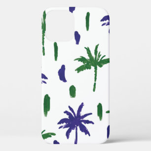 Beautiful tropical palm trees pattern iPhone 12 case