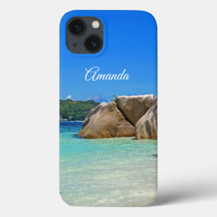 Beautiful Tropical Sea with Rock Covered Coast iPhone 13 Case