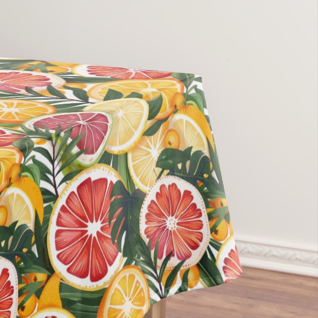 Beautiful Tropical Summer Fruit Tablecloth (In Situ)