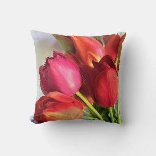 Beautiful Tulip Bouquet Cushion
