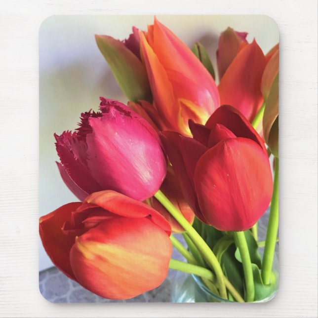 Beautiful Tulip Bouquet Mouse Pad (Front)