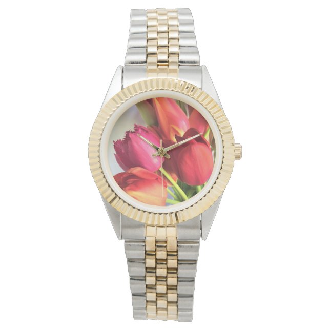 Beautiful Tulip Bouquet Watch (Front)