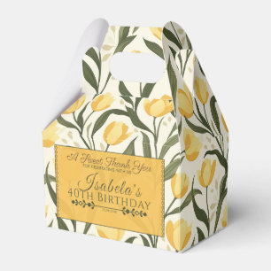 Beautiful Tulip Flower Kids’ Birthday Favour Box