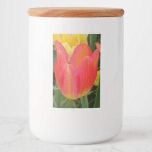 Beautiful Tulip Food Container Label
