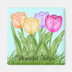 Beautiful Tulips Magnet