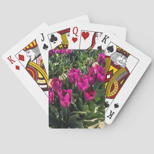 Beautiful Tulips Playing Cards (Back)