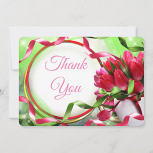Beautiful tulips Thank You Card