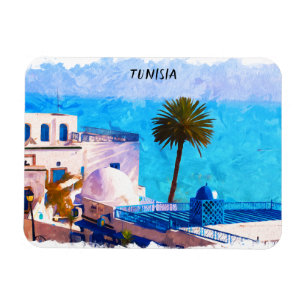 Beautiful Tunisia Panorama View Magnet