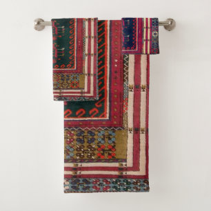 Beautiful Turkish antique rug Bath Towel Set